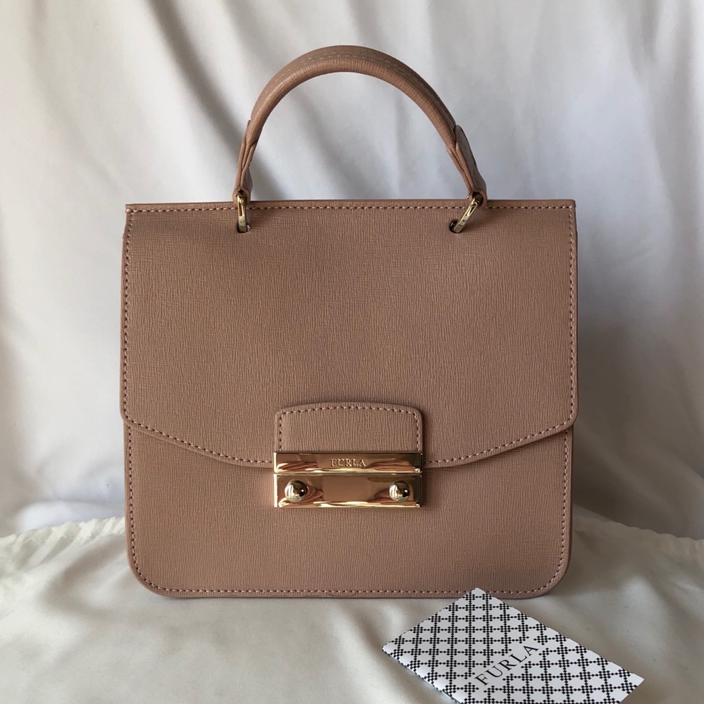 Blush Handle Top Purse